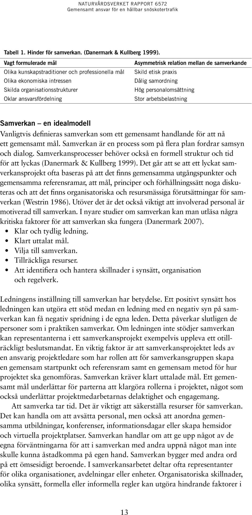 Skild etisk praxis Dålig samordning Hög personalomsättning Stor arbetsbelastning Samverkan en idealmodell Vanligtvis definieras samverkan som ett gemensamt handlande för att nå ett gemensamt mål.