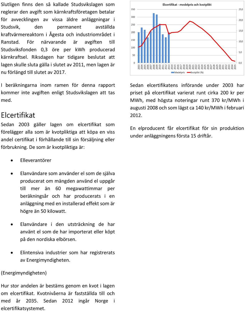 i Ranstad. För närvarande är avgiften till Studsviksfonden 0,3 öre per kwh producerad kärnkraftsel.