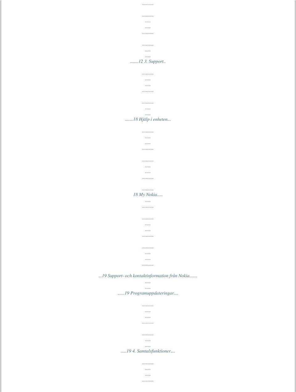 ..19 Support- och kontaktinformation
