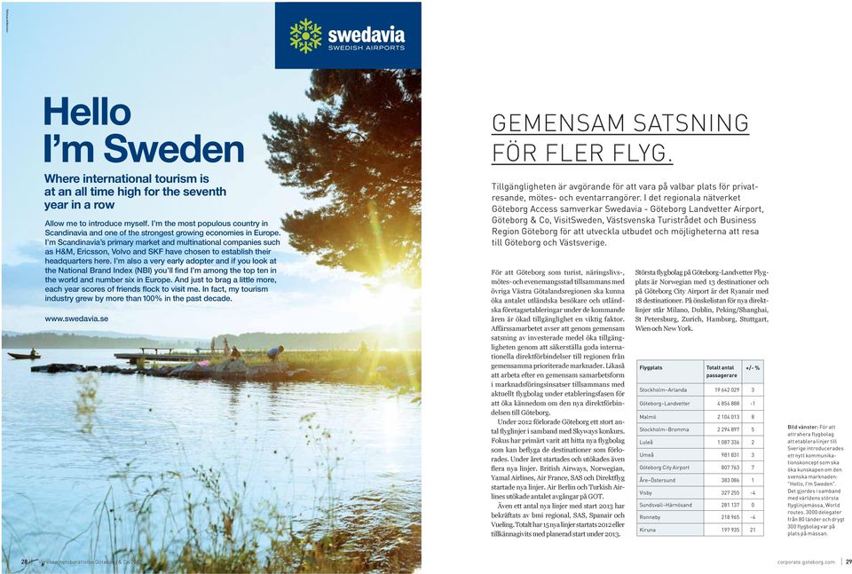 I m Scandinavia s primary market and multinational companies such as H&M, Ericsson, Volvo and SKF have chosen to establish their headquarters here.