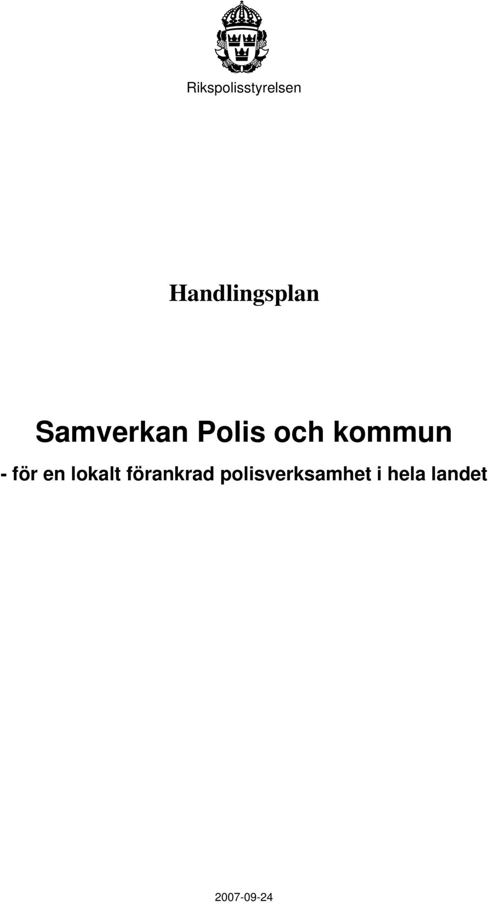 och kommun - för en lokalt