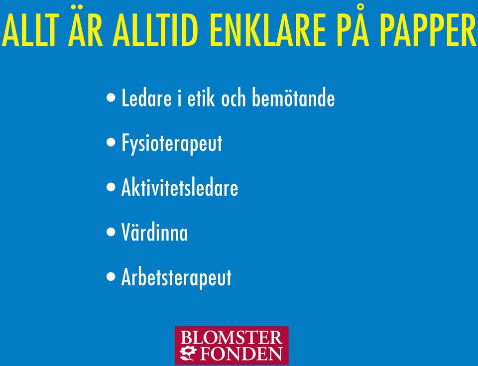 bemötande Fysioterapeut