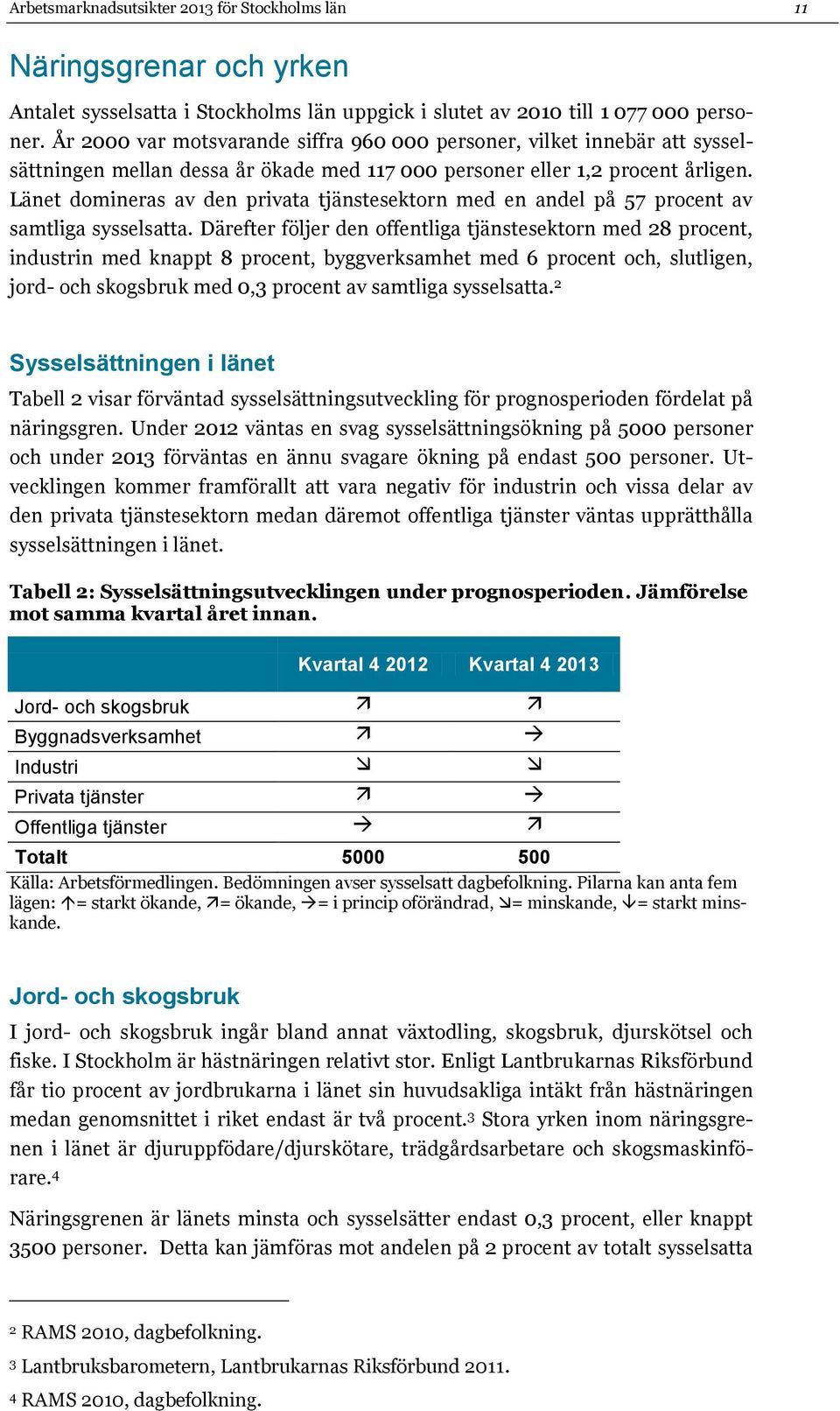 Länet domineras av den privata tjänstesektorn med en andel på 57 procent av samtliga sysselsatta.