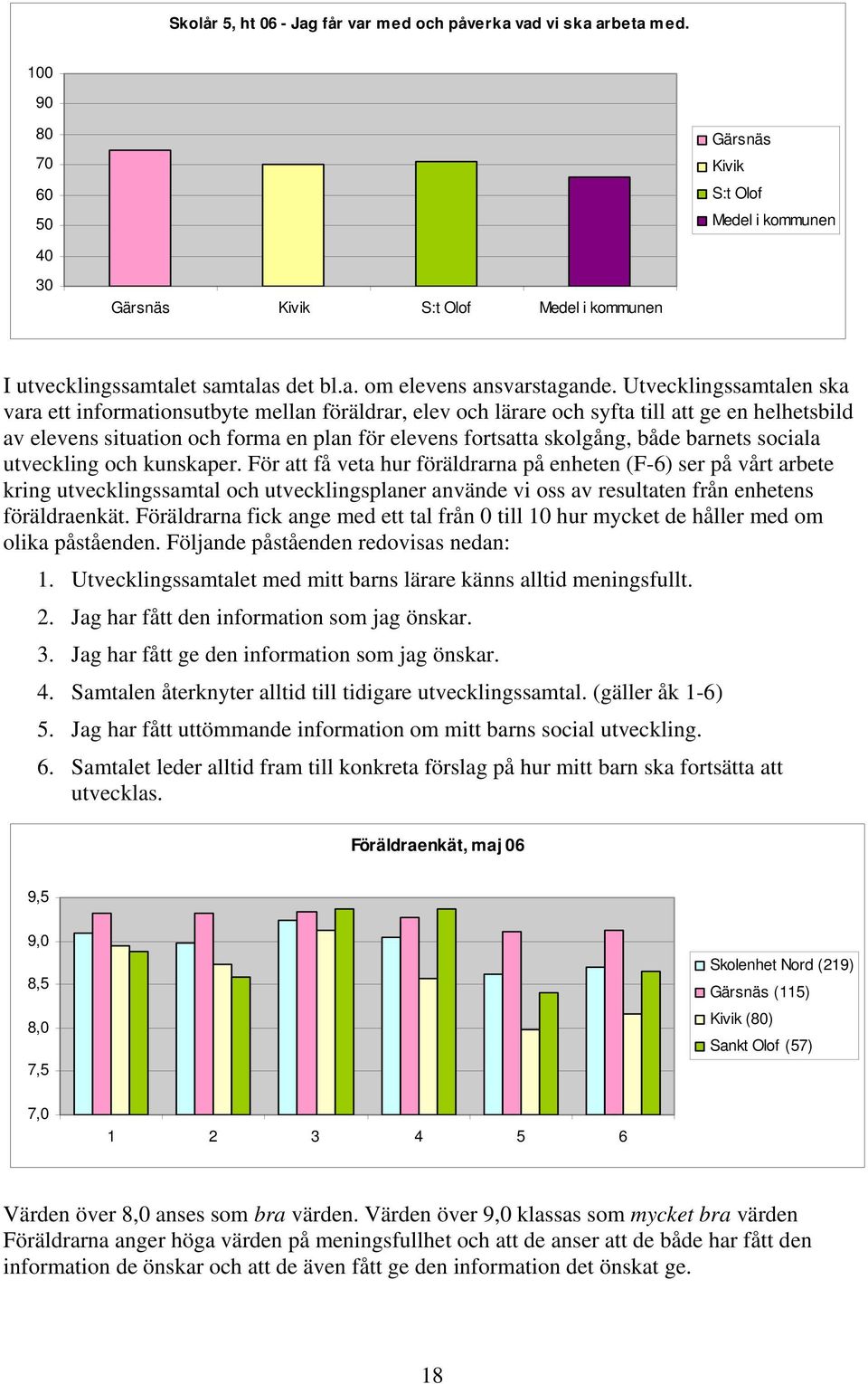 Utvecklingssamtalen ska vara ett informationsutbyte mellan föräldrar, elev och lärare och syfta till att ge en helhetsbild av elevens situation och forma en plan för elevens fortsatta skolgång, både