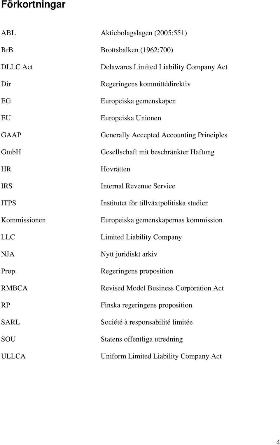 Gesellschaft mit beschränkter Haftung Hovrätten Internal Revenue Service Institutet för tillväxtpolitiska studier Europeiska gemenskapernas kommission Limited Liability Company