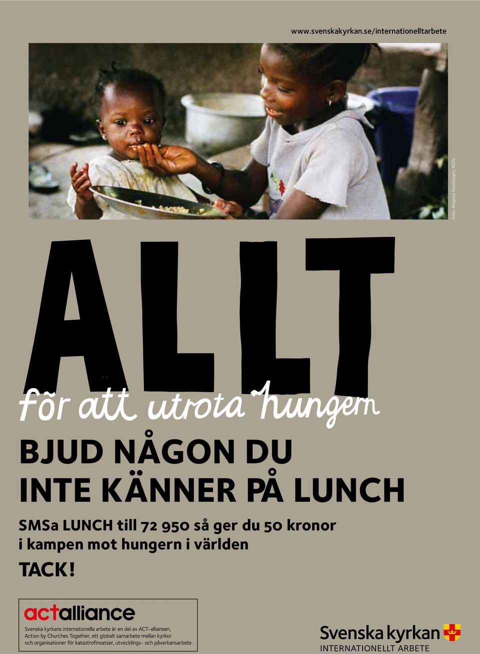 IKON BJUD NÅGON DU INTE KÄNNER PÅ LUNCH SMSa LUNCH