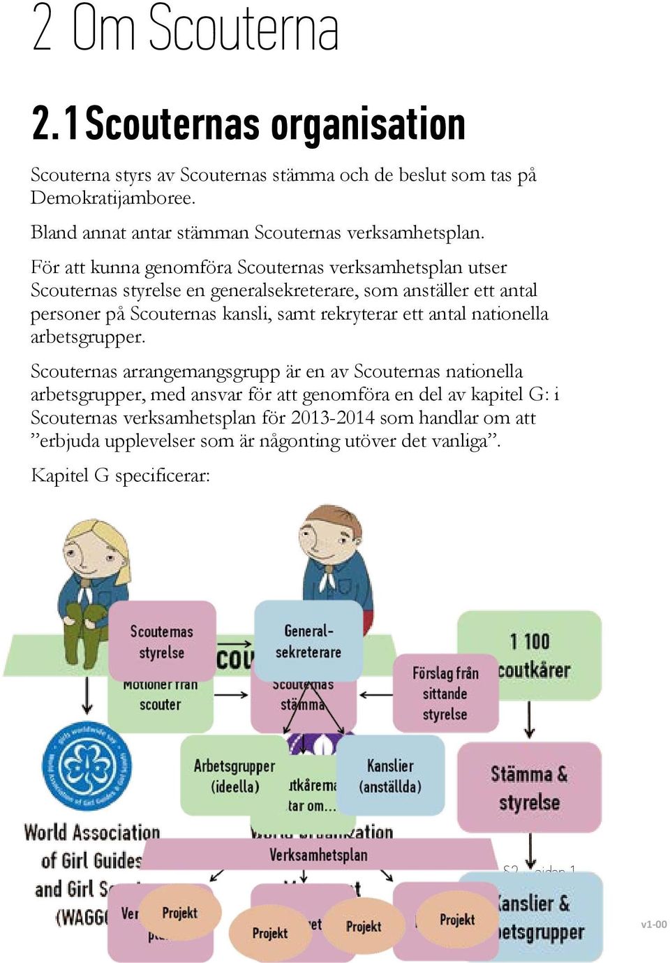 För att kunna genomföra Scouternas verksamhetsplan utser Scouternas styrelse en generalsekreterare, som anställer ett antal personer på Scouternas kansli, samt