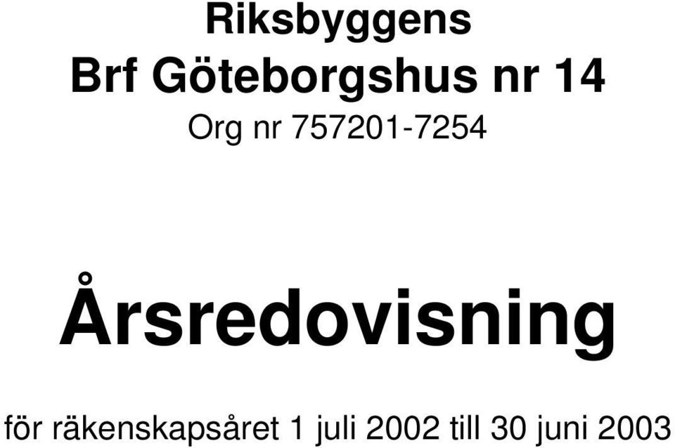 Årsredovisning för