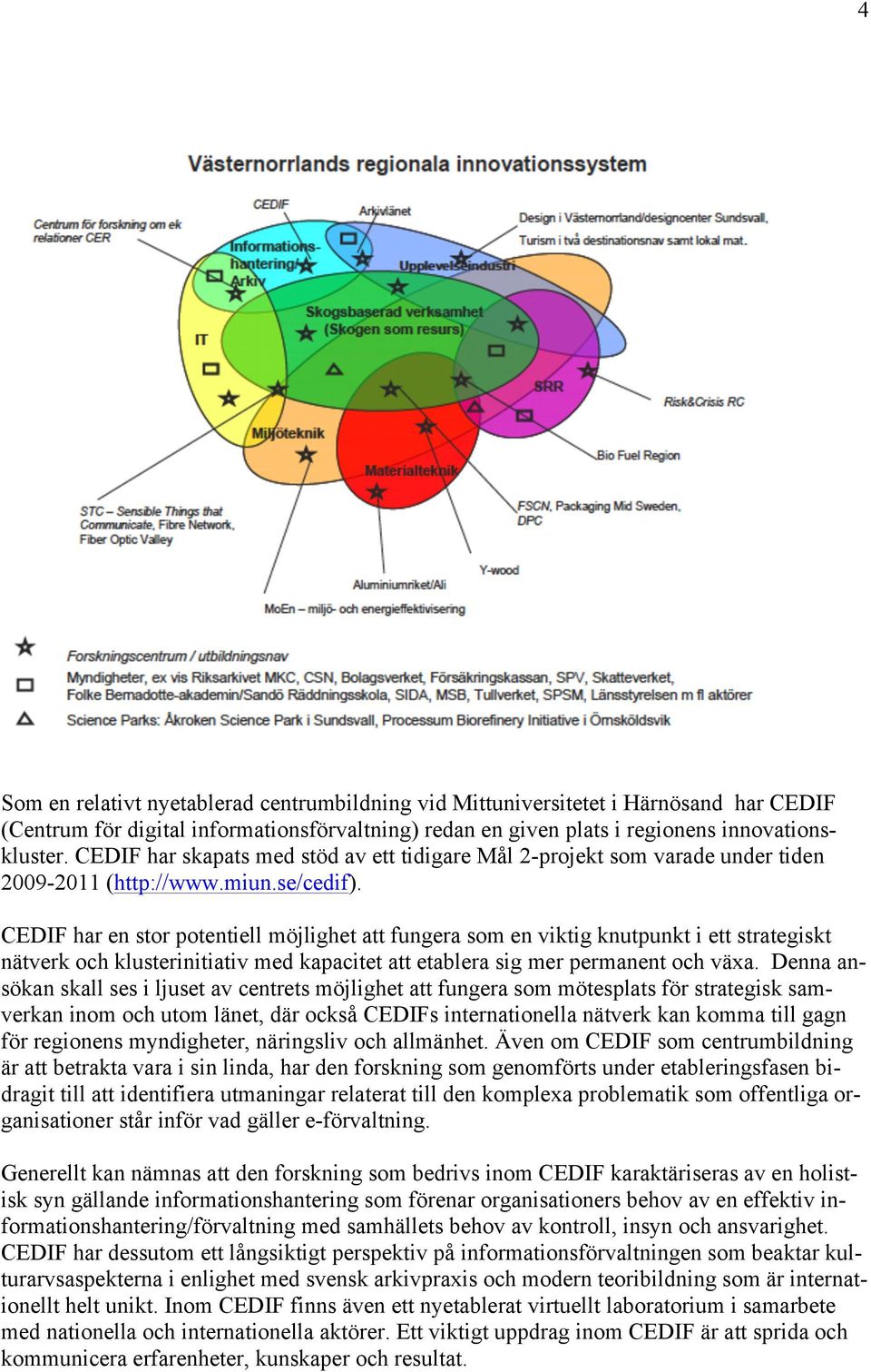 CEDIF har en stor potentiell möjlighet att fungera som en viktig knutpunkt i ett strategiskt nätverk och klusterinitiativ med kapacitet att etablera sig mer permanent och växa.