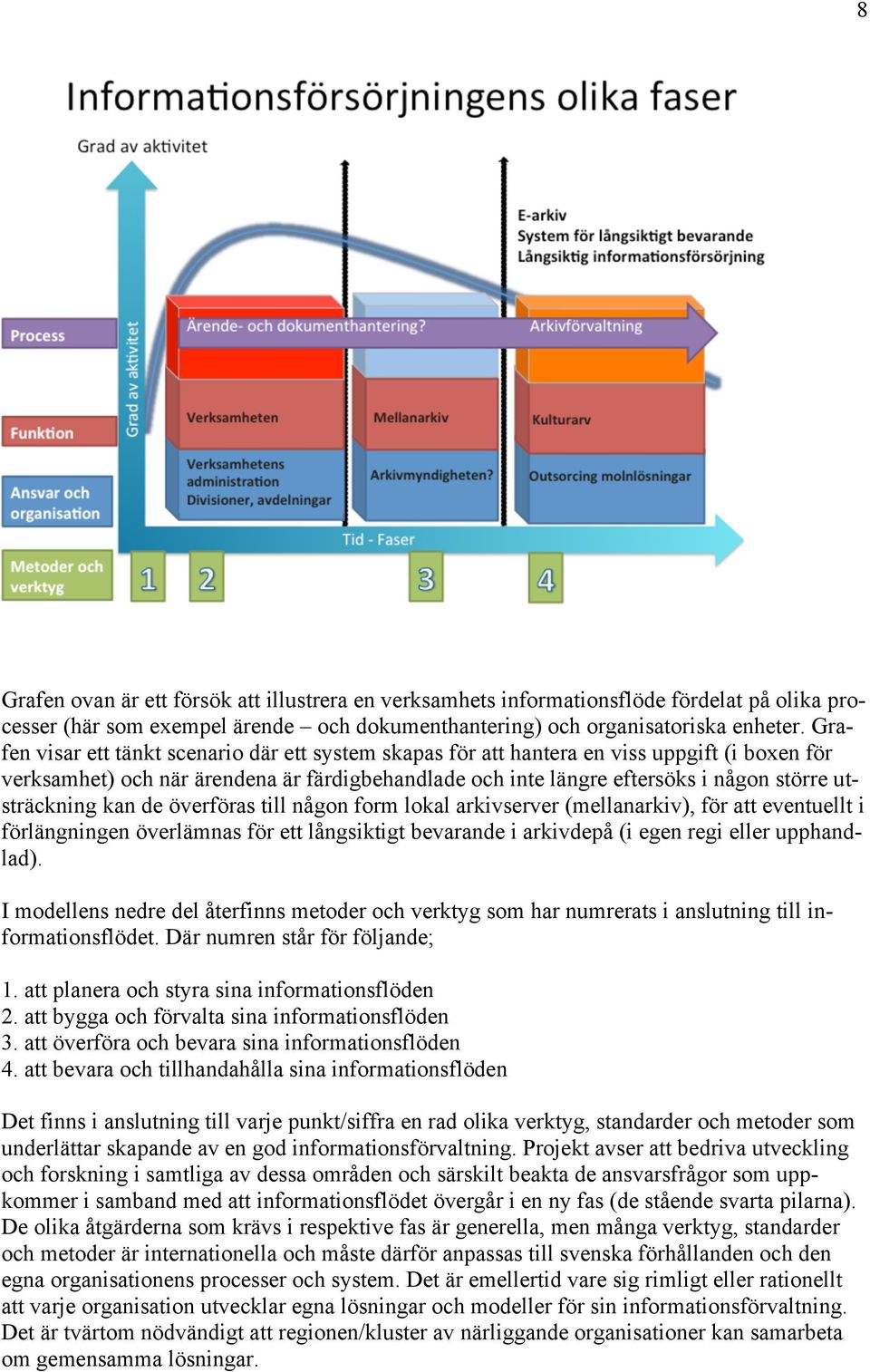 utsträckning kan de överföras till någon form lokal arkivserver (mellanarkiv), för att eventuellt i förlängningen överlämnas för ett långsiktigt bevarande i arkivdepå (i egen regi eller upphandlad).