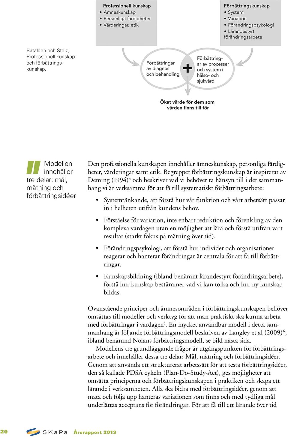 Begreppet förbättringskunskap är inspirerat av Deming (1994) 4 och beskriver vad vi behöver ta hänsyn till i det sammanhang vi är verksamma för att få till systematiskt förbättringsarbete: