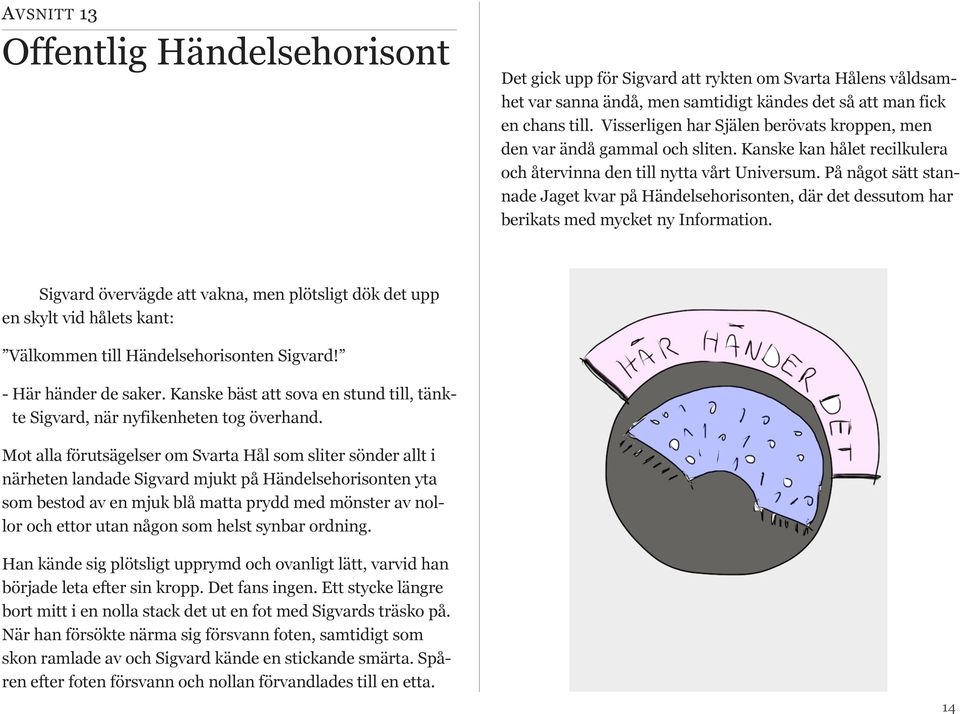 På något sätt stannade Jaget kvar på Händelsehorisonten, där det dessutom har berikats med mycket ny Information.