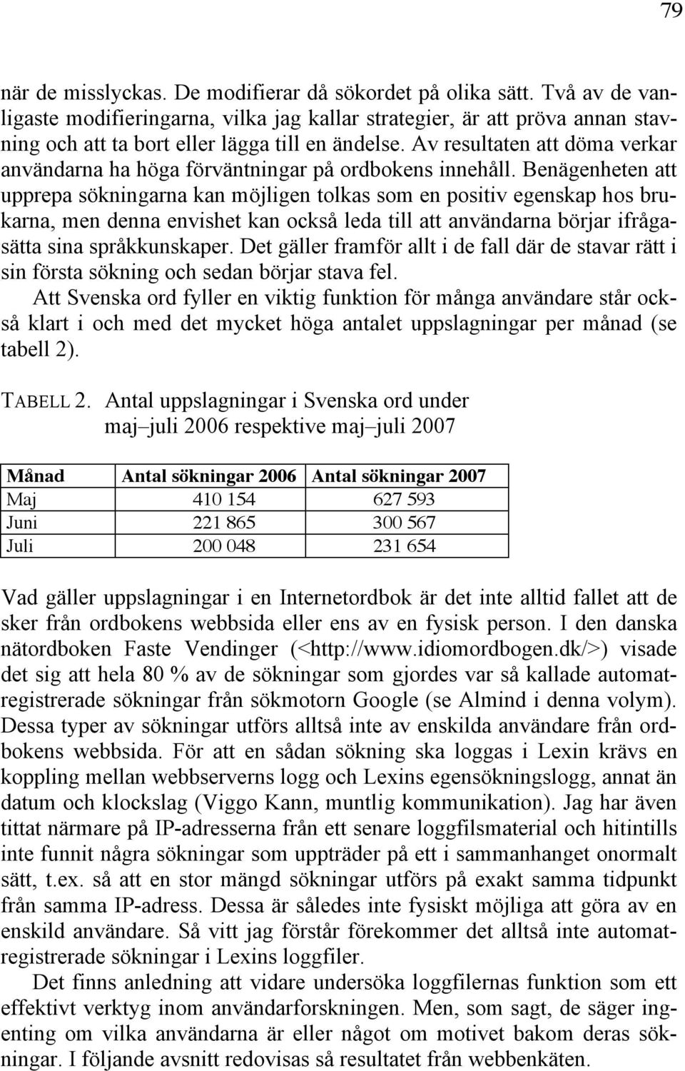 Av resultaten att döma verkar användarna ha höga förväntningar på ordbokens innehåll.