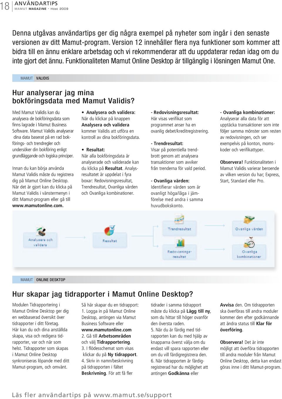 Funktionaliteten Mamut Online Desktop är tillgänglig i lösningen Mamut One. Mamut Validis Hur analyserar jag mina bokföringsdata med Mamut Validis?