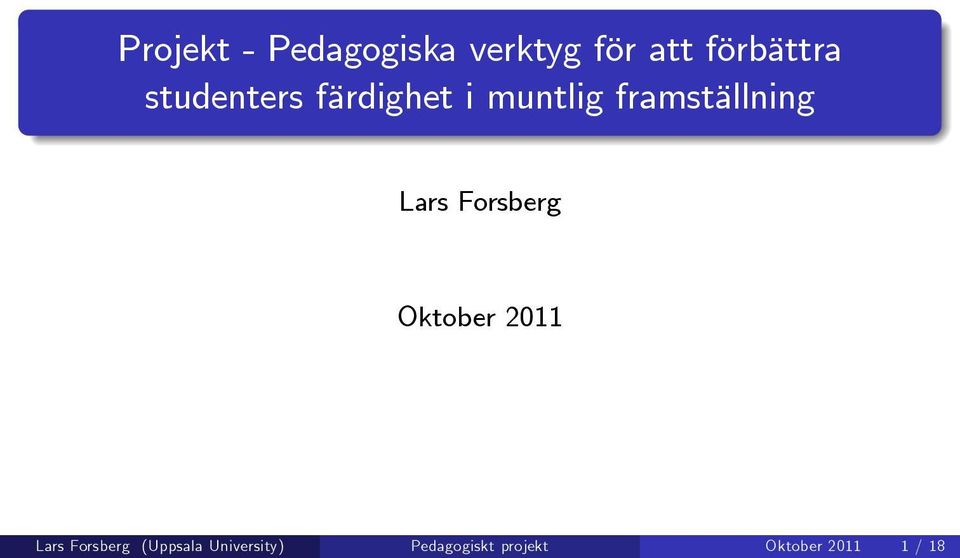 Forsberg Oktober 2011 Lars Forsberg