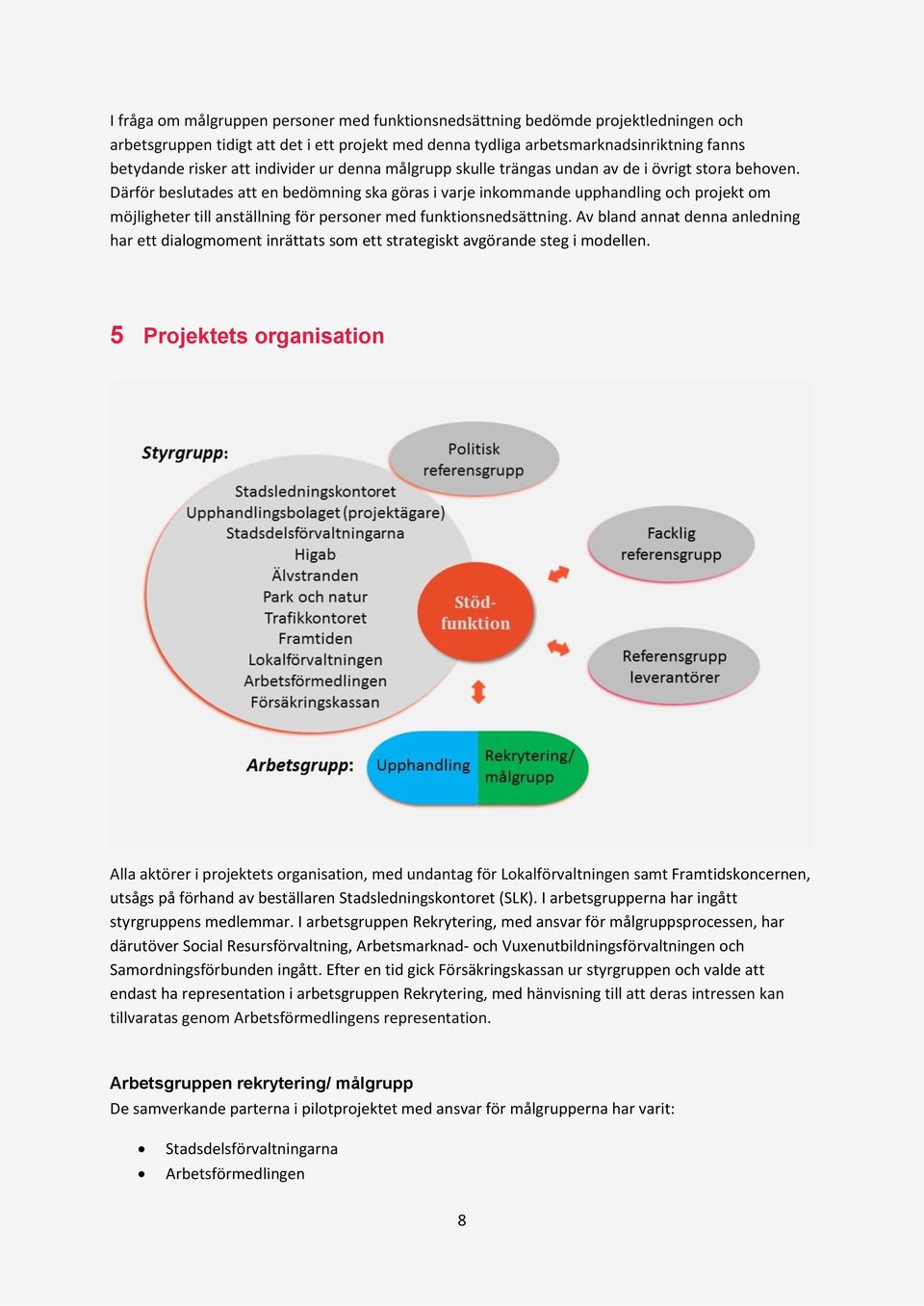 Därför beslutades att en bedömning ska göras i varje inkommande upphandling och projekt om möjligheter till anställning för personer med funktionsnedsättning.