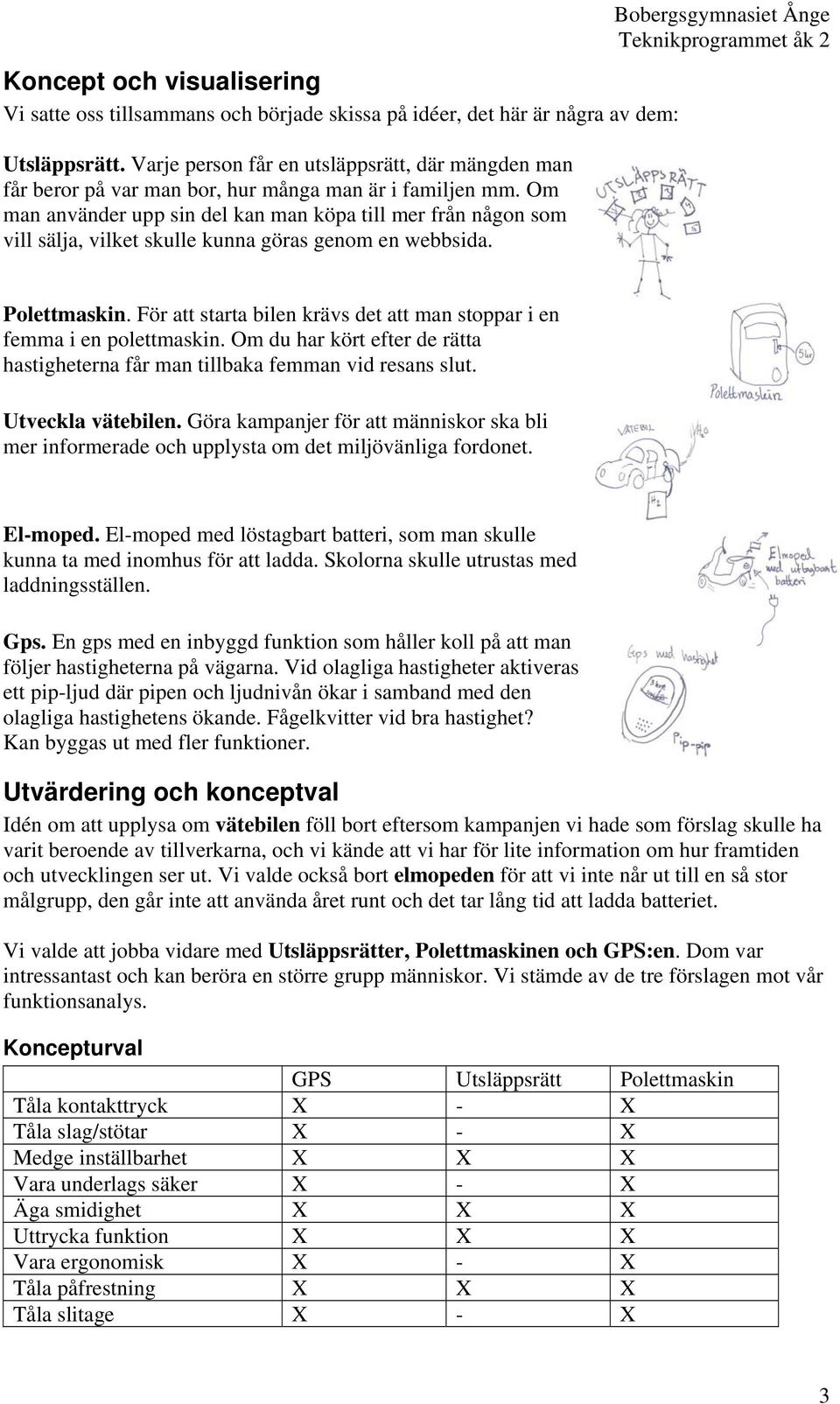 Om man använder upp sin del kan man köpa till mer från någon som vill sälja, vilket skulle kunna göras genom en webbsida. Bobergsgymnasiet Ånge Teknikprogrammet åk 2 Polettmaskin.