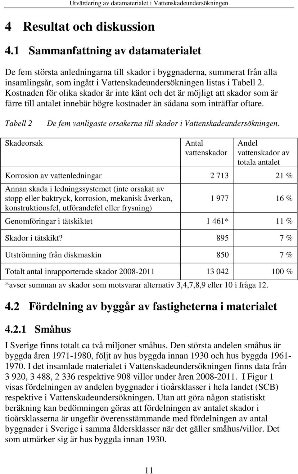 Kostnaden för olika skador är inte känt och det är möjligt att skador som är färre till antalet innebär högre kostnader än sådana som inträffar oftare.