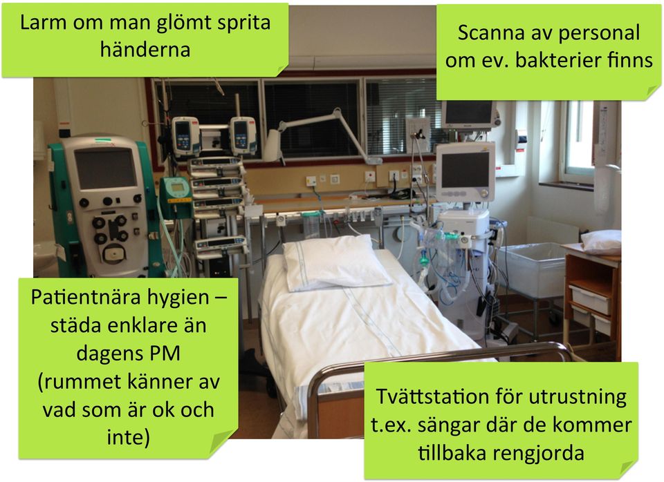 bakterier ﬁnns PaMentnära hygien städa enklare än dagens PM