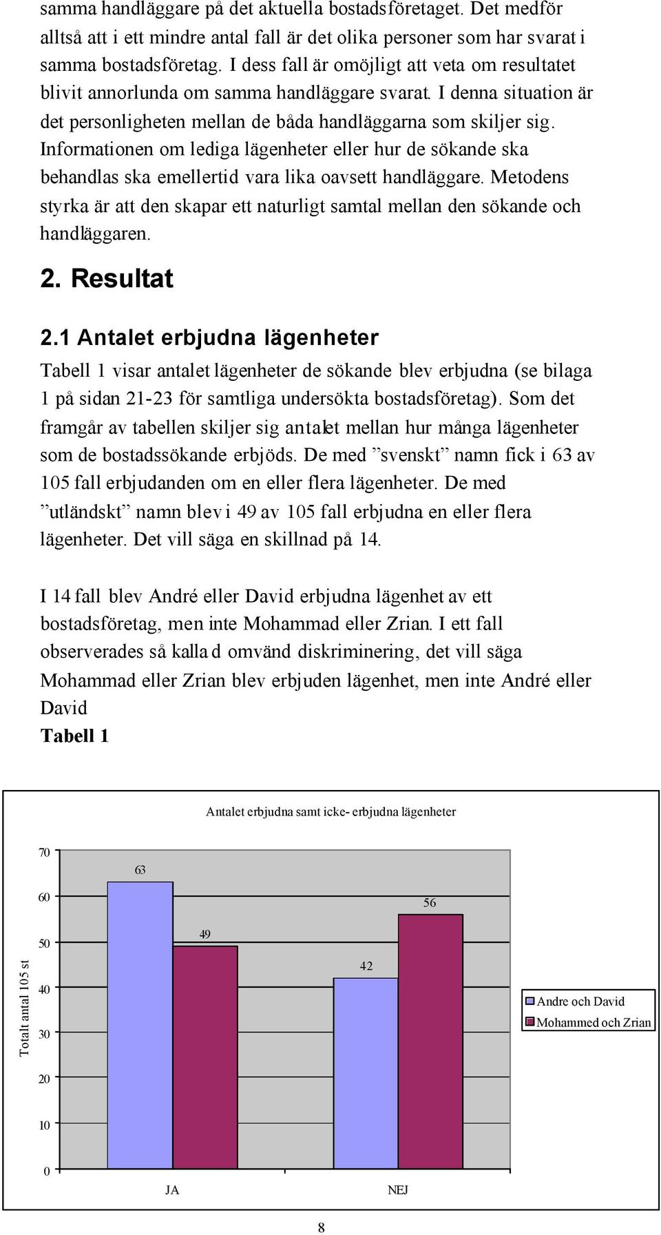 Informationen om lediga lägenheter eller hur de sökande ska behandlas ska emellertid vara lika oavsett handläggare.