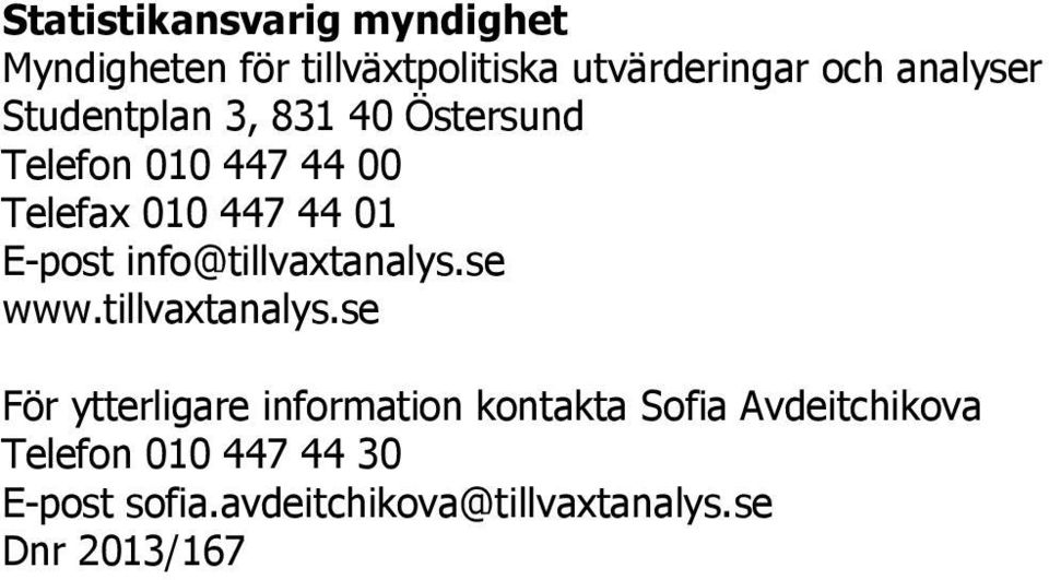 info@tillvaxtanalys.