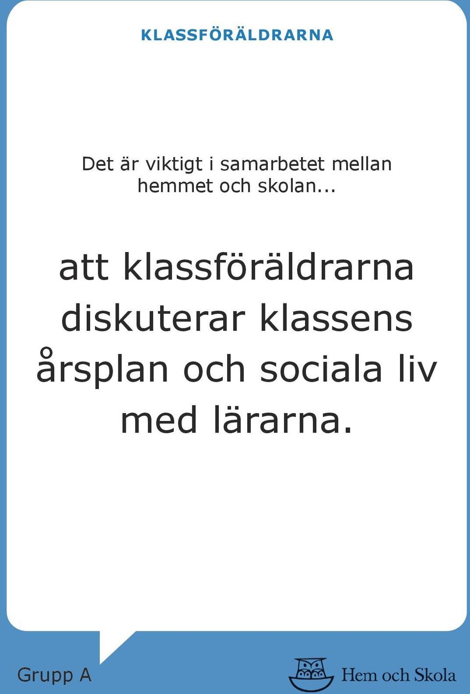 diskuterar klassens