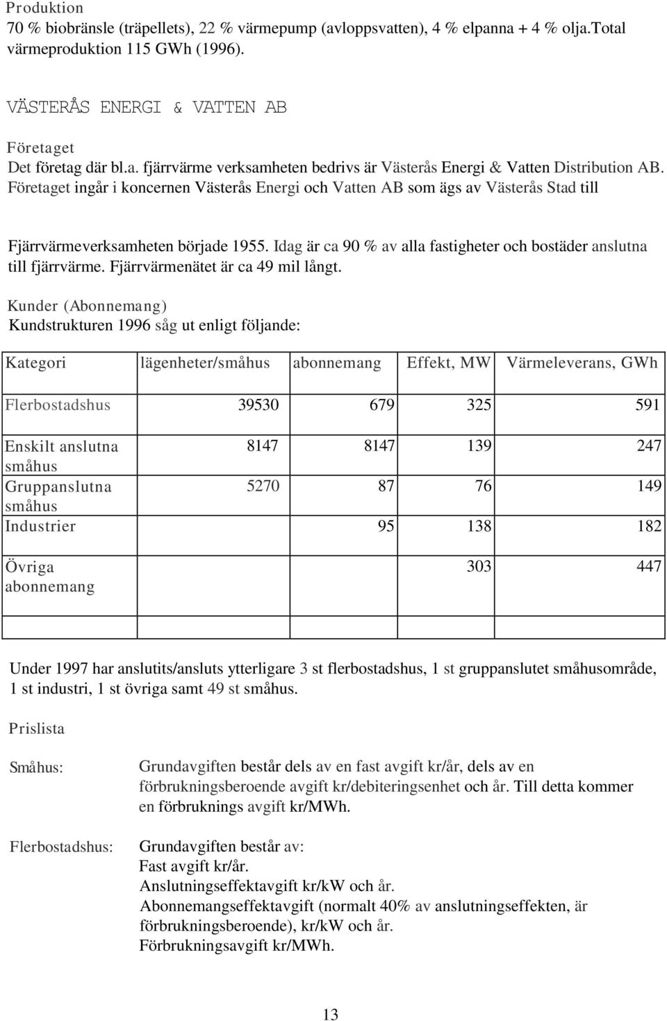 Fjärrvärmenätet är ca 49 mil långt.