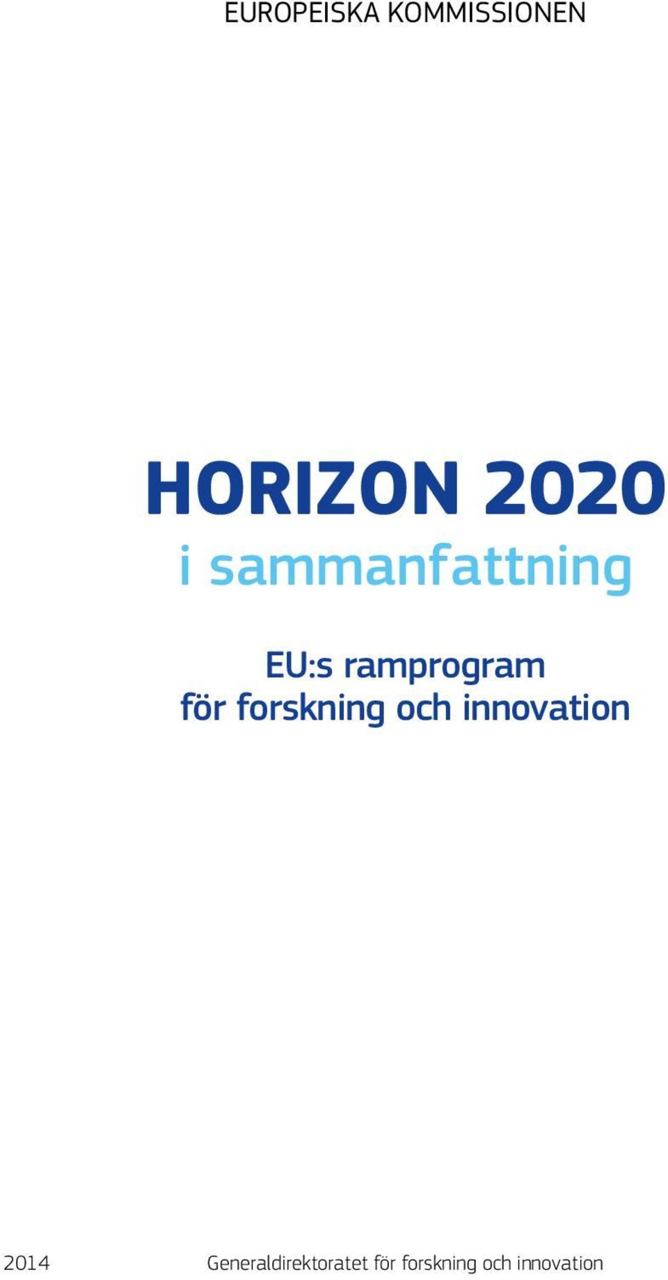 forskning och innovation 2014