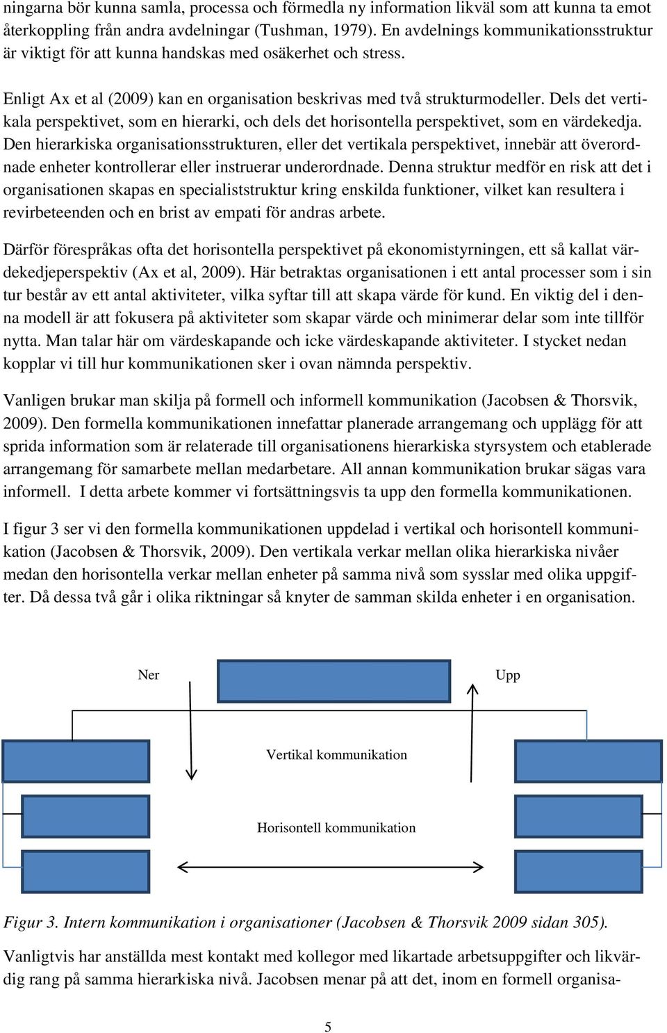 Dels det vertikala perspektivet, som en hierarki, och dels det horisontella perspektivet, som en värdekedja.