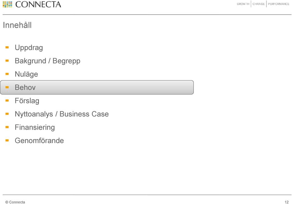 Nyttoanalys / Business Case