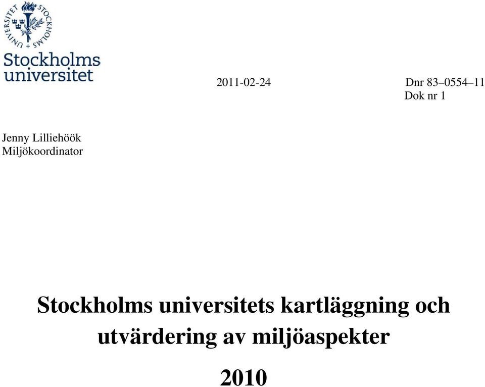 Stockholms universitets