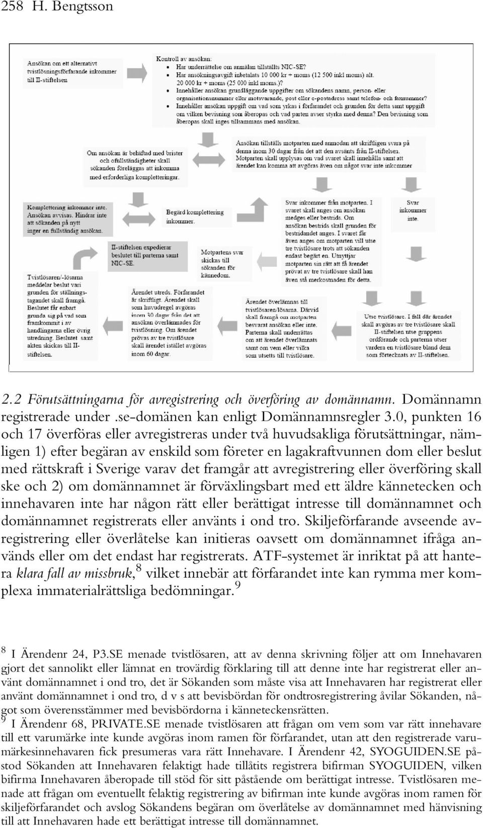 Sverige varav det framgår att avregistrering eller överföring skall ske och 2) om domännamnet är förväxlingsbart med ett äldre kännetecken och innehavaren inte har någon rätt eller berättigat