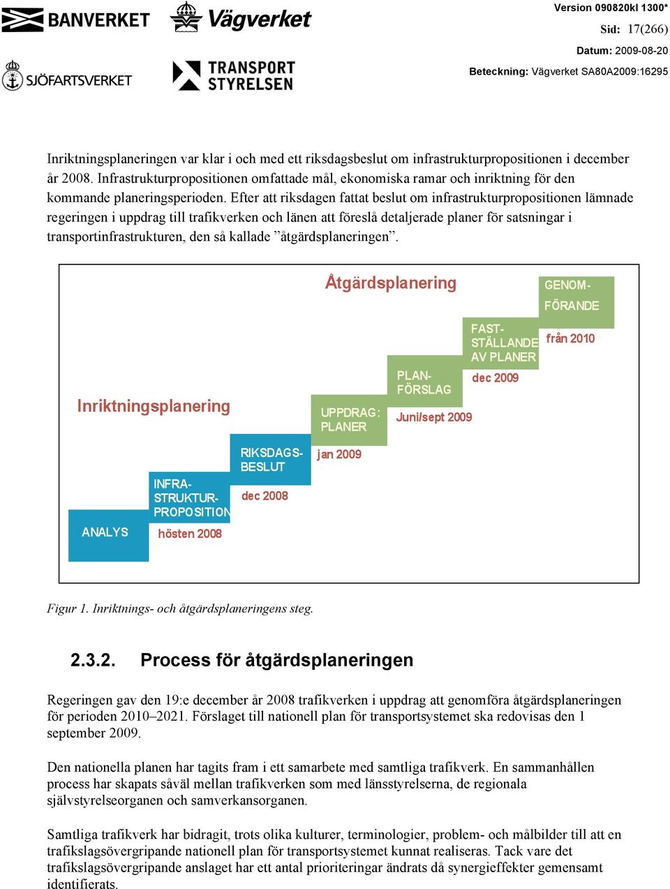 Efter att riksdagen fattat beslut om infrastrukturpropositionen lämnade regeringen i uppdrag till trafikverken och länen att föreslå detaljerade planer för satsningar i transportinfrastrukturen, den