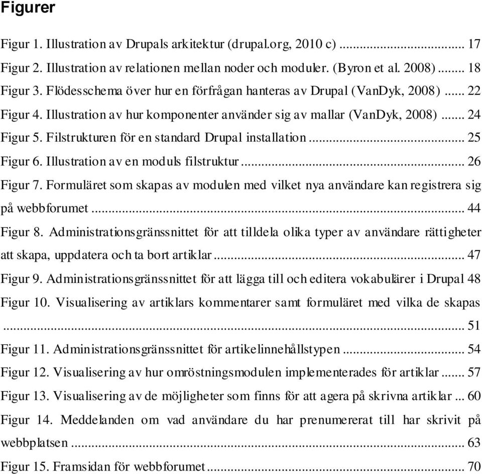 Filstrukturen för en standard Drupal installation... 25 Figur 6. Illustration av en moduls filstruktur... 26 Figur 7.