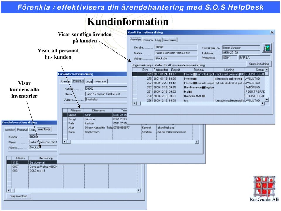 hos kunden Kundinformation