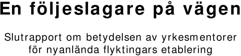 av yrkesmentorer för