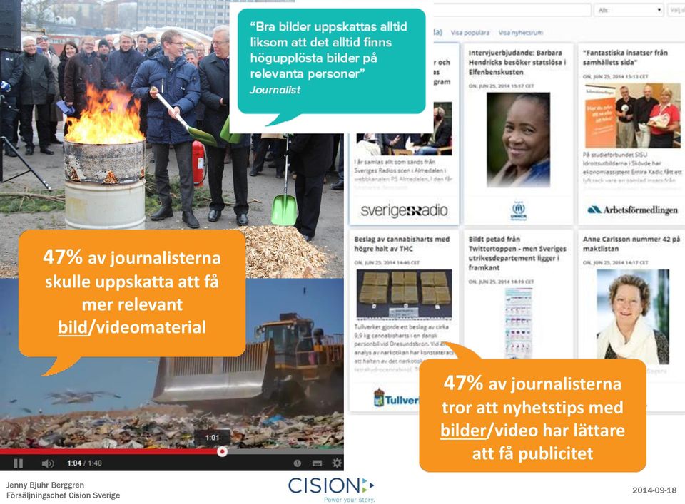 47% av journalisterna tror att nyhetstips