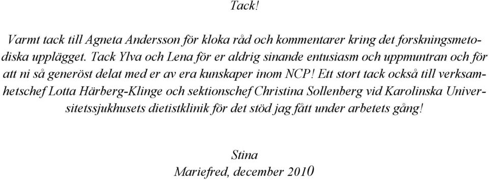 kunskaper inom NCP!