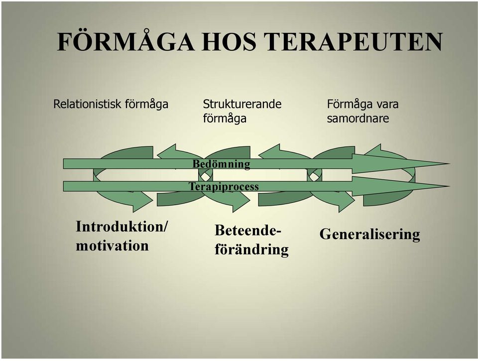 samordnare Bedömning Terapiprocess