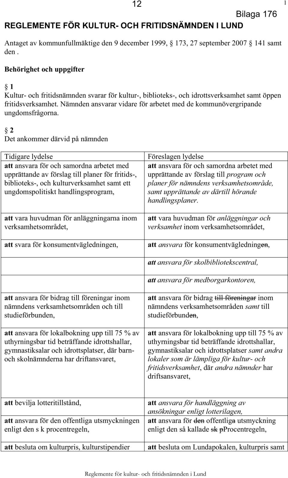 Nämnden ansvarar vidare för arbetet med de kommunövergripande ungdomsfrågorna.