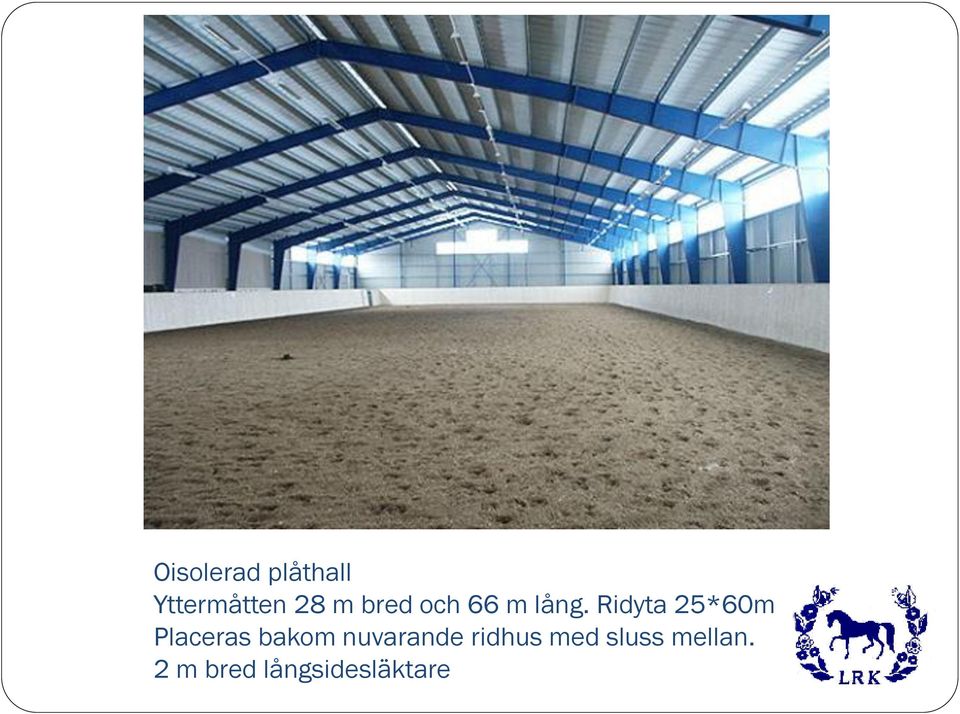 Ridyta 25*60m Placeras bakom