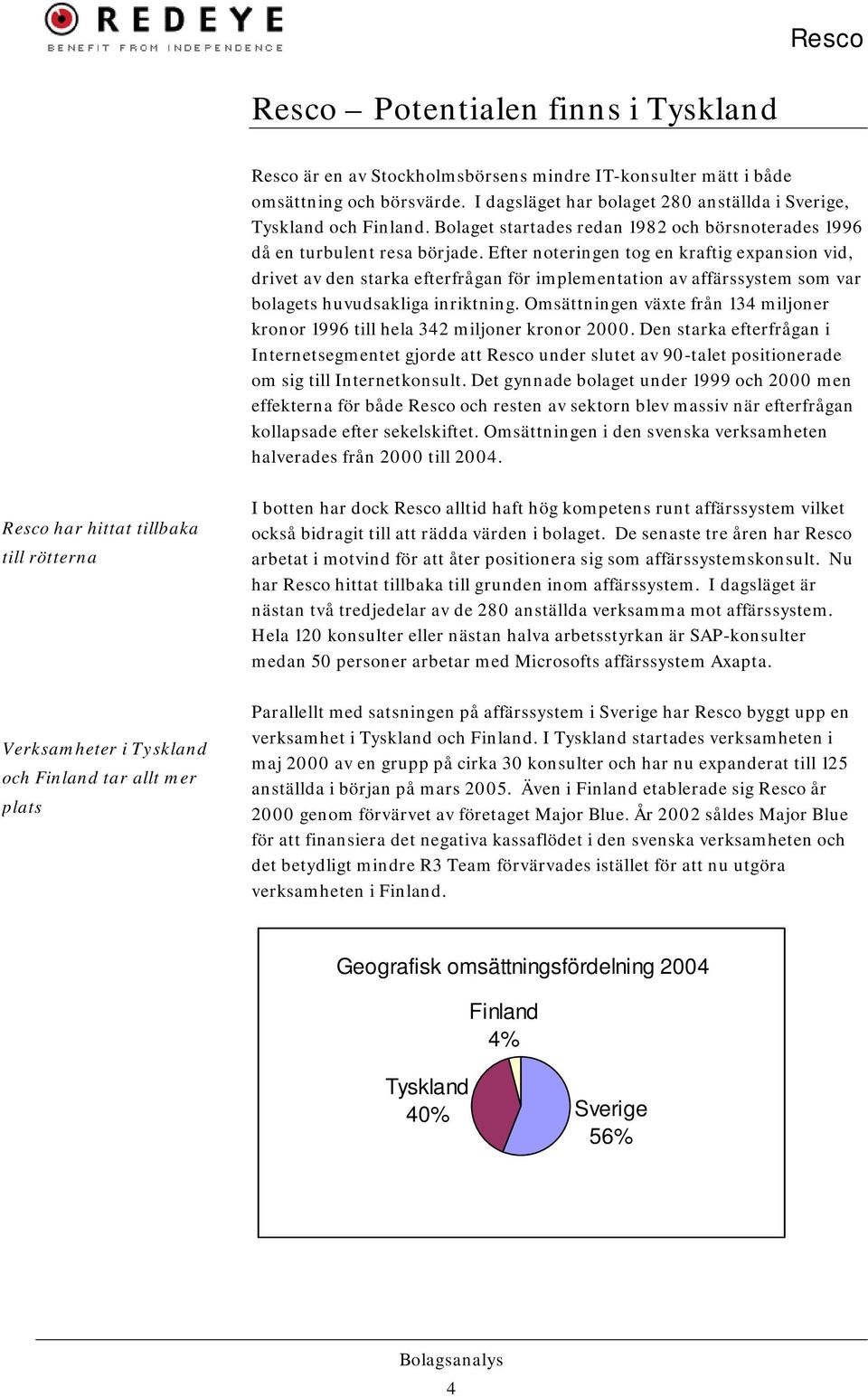 Efter noteringen tog en kraftig expansion vid, drivet av den starka efterfrågan för implementation av affärssystem som var bolagets huvudsakliga inriktning.