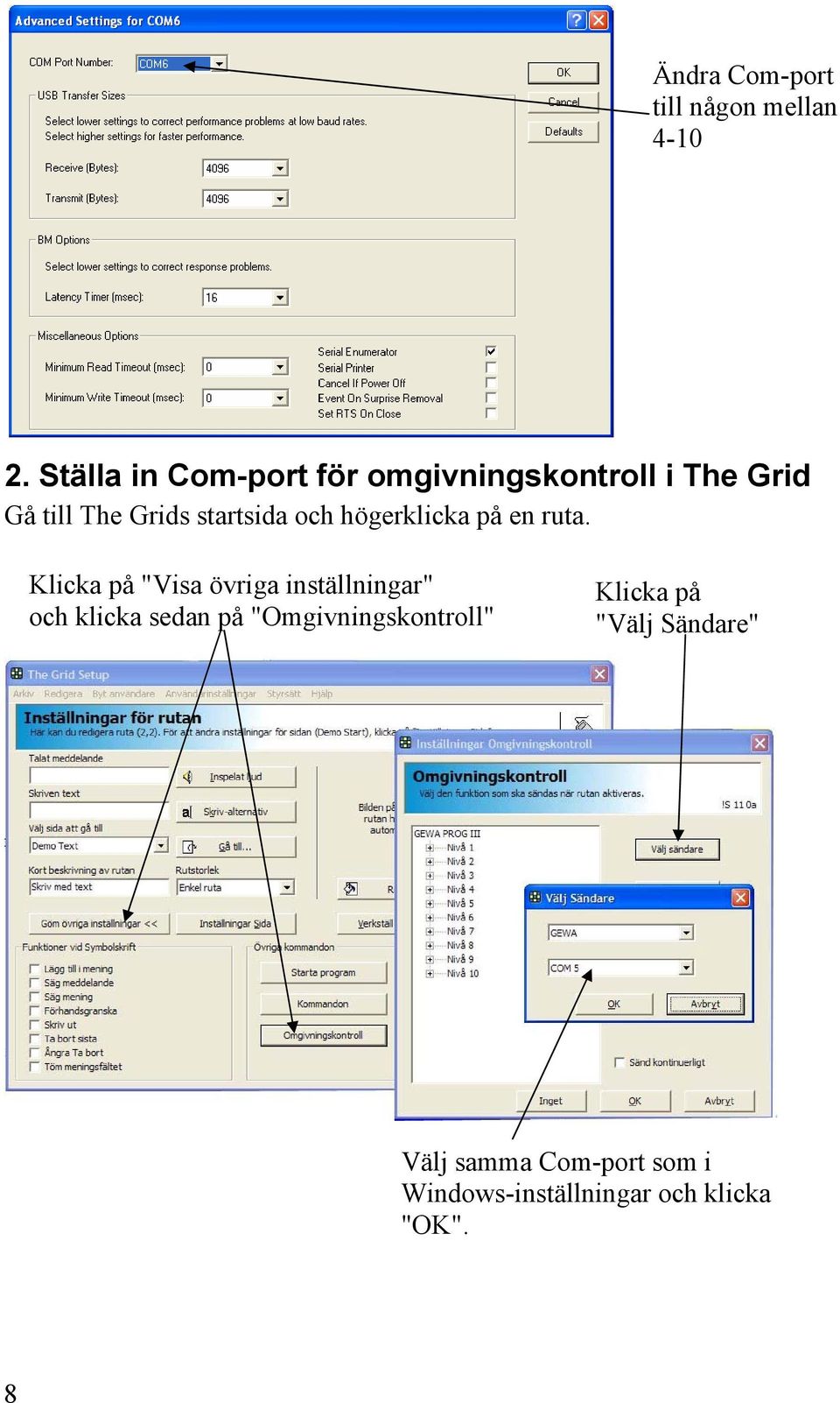 startsida och högerklicka på en ruta.