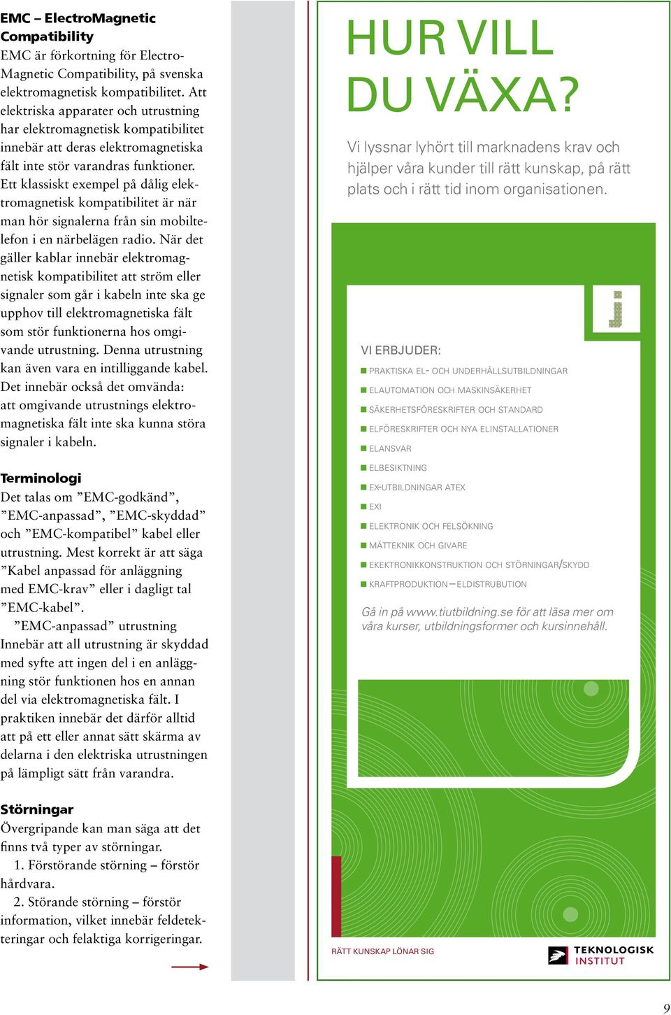 Ett klassiskt exempel på dålig elektromagnetisk kompatibilitet är när man hör signalerna från sin mobiltelefon i en närbelägen radio.