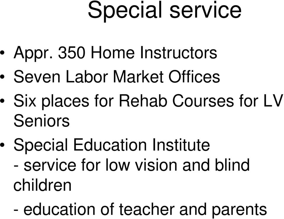 places for Rehab Courses for LV Seniors Special