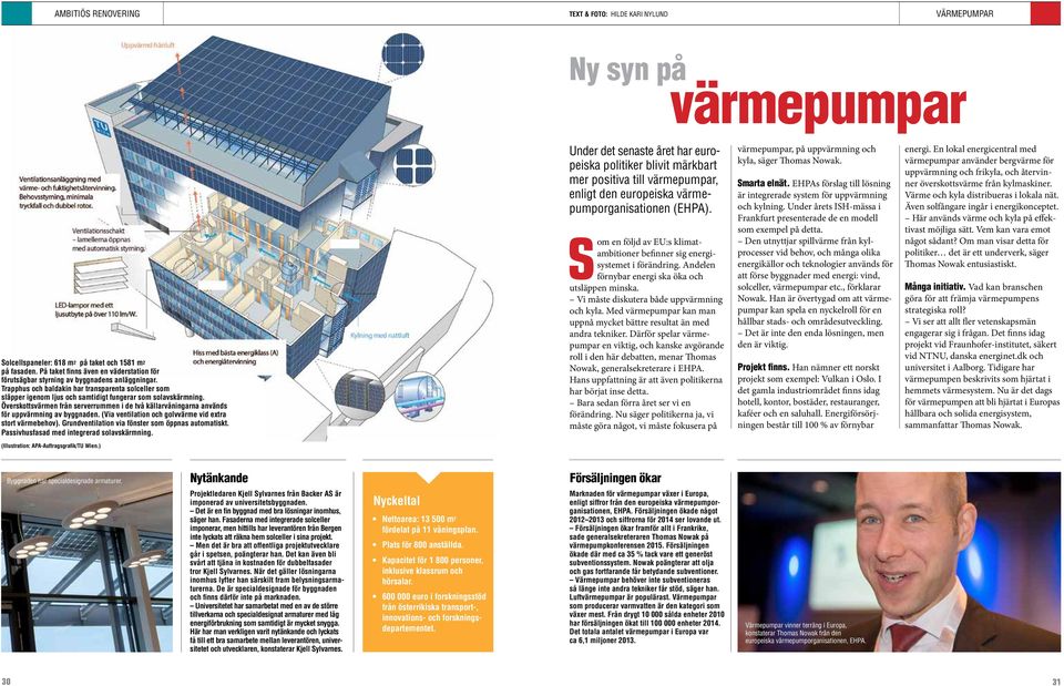 Trapphus och baldakin har transparenta solceller som släpper igenom ljus och samtidigt fungerar som solavskärmning.