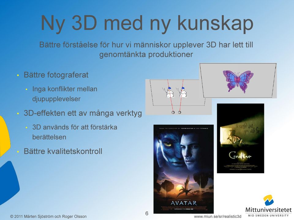 fotograferat Inga konflikter mellan djupupplevelser 3D-effekten ett