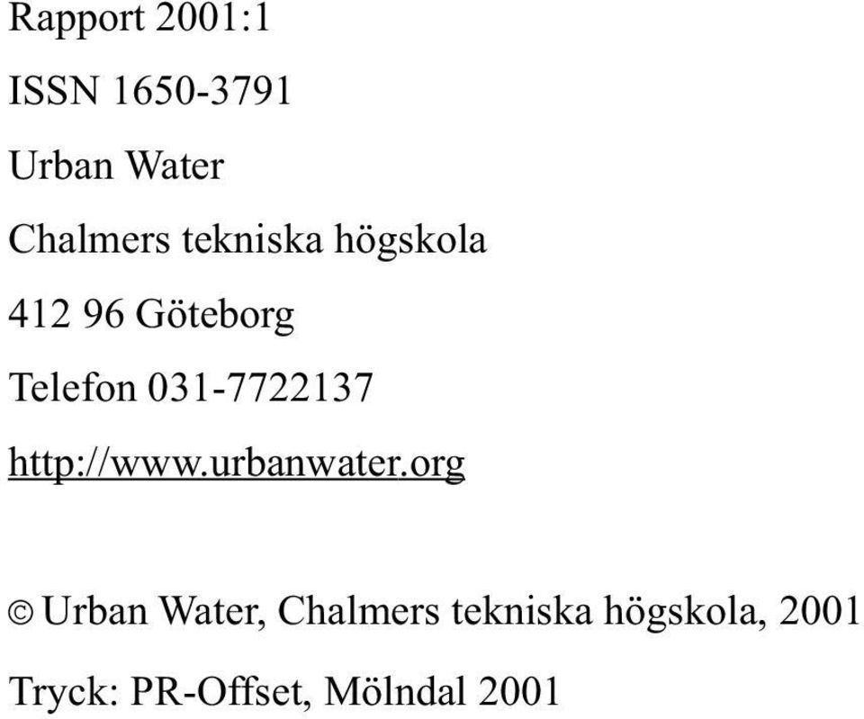 031-7722137 http://www.urbanwater.