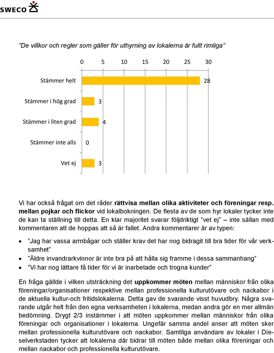 En klar majoritet svarar följdriktigt vet ej inte sällan med kommentaren att de hoppas att så är fallet.