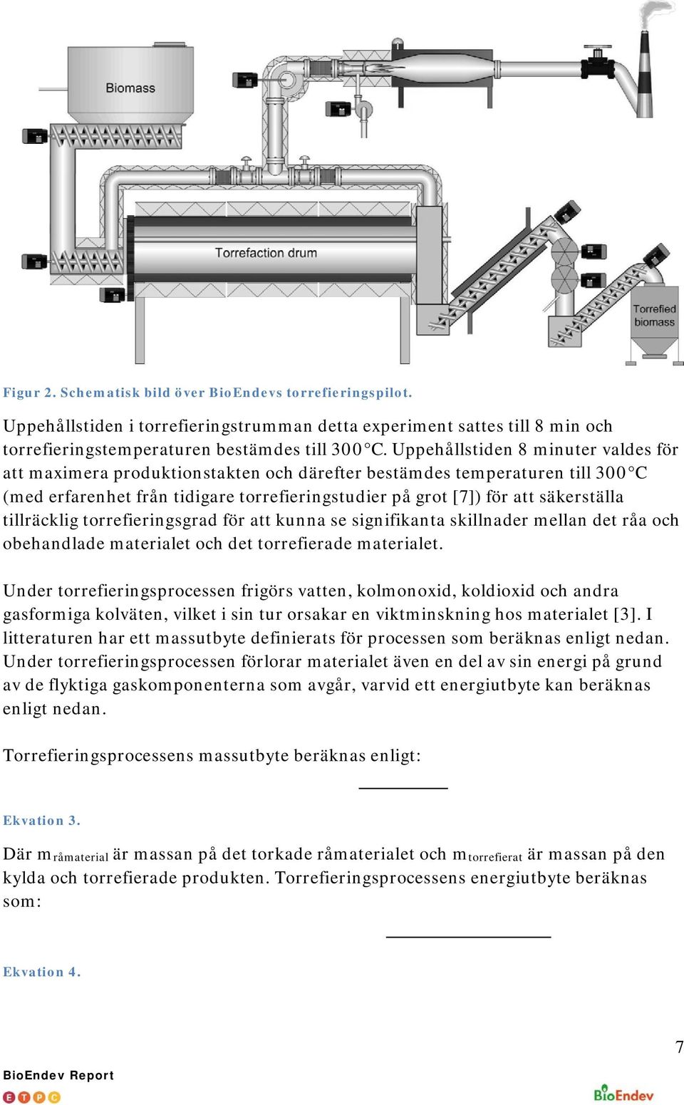 tillräcklig torrefieringsgrad för att kunna se signifikanta skillnader mellan det råa och obehandlade materialet och det torrefierade materialet.